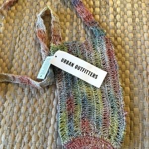 UO Mini Woven Boho Shoulder Bag